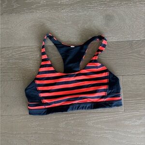 Lululemon striped vintage sports bra